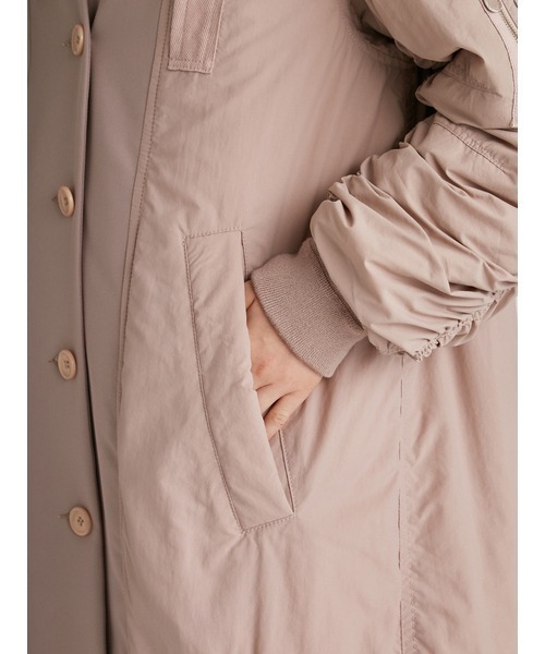 FURFUR（ファーファー）の「MA1ミックスマテリアルコート（MA-1・レディース・ベージュ/ピンク/ブラック・FREE）」の16枚目の写真