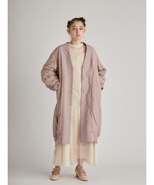 FURFUR（ファーファー）の「MA1ミックスマテリアルコート（MA-1・レディース・ベージュ/ピンク/ブラック・FREE）」の15枚目の写真