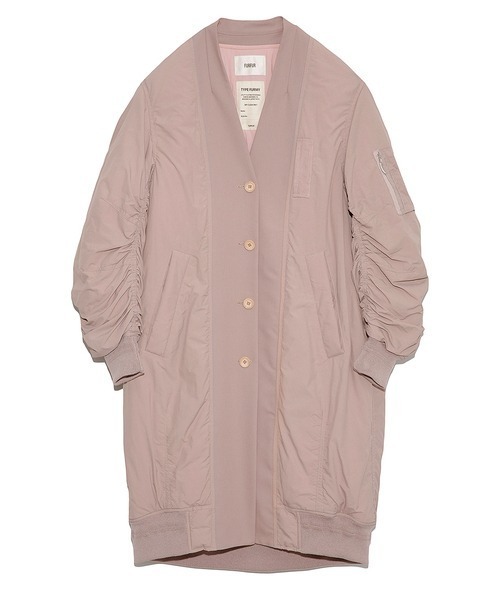 FURFUR（ファーファー）の「MA1ミックスマテリアルコート（MA-1・レディース・ベージュ/ピンク/ブラック・FREE）」の18枚目の写真