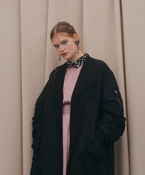 FURFUR（ファーファー）の「MA1ミックスマテリアルコート（MA-1・レディース・ベージュ/ピンク/ブラック・FREE）」の20枚目の写真