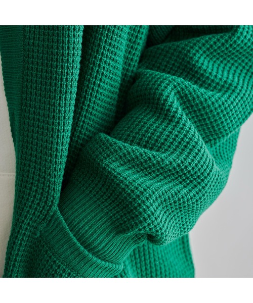 U.S. POLO ASSN.（ユーエスポロアッスン）の「WEB限定/ワッフルカーディガン（カーディガン/ボレロ・メンズ・チャコールグレー/マスタード/グリーン/サックスブルー・MEDIUM/LARGE）」の17枚目の写真