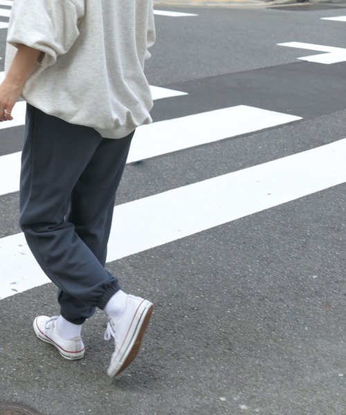 CORNERS（コーナーズ）の「ワッフルジョガーパンツ（スウェットパンツ・レディース・ブラック/ブラウン/ブルー/杢グレー・M）」の15枚目の写真