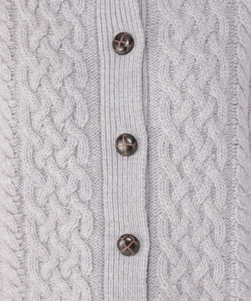studio CLIP（スタディオクリップ）の「5ゲージケーブルアウターカーディガン（カーディガン/ボレロ・レディース・ライトグレー/ブラウン/アイボリー・FREE）」の15枚目の写真