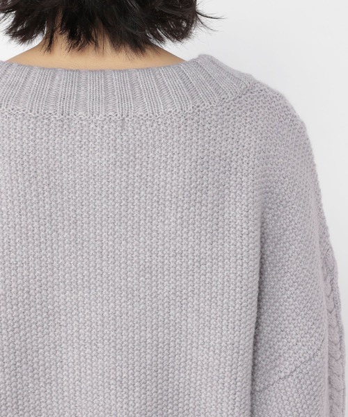 studio CLIP（スタディオクリップ）の「5ゲージケーブルアウターカーディガン（カーディガン/ボレロ・レディース・ライトグレー/ブラウン/アイボリー・FREE）」の12枚目の写真