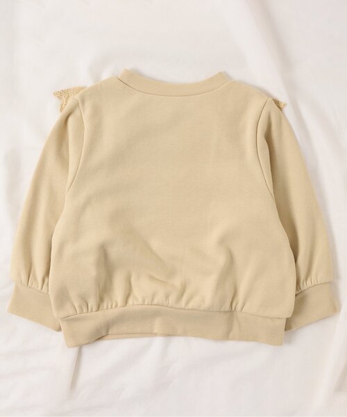 apres les cours（アプレレクール）の「襟レーストレーナー（スウェット・キッズ・イエロー/ベージュ/ピンク/アイボリー/サックスブルー/ミント・120/90/110/80/100/130/140）」の22枚目の写真