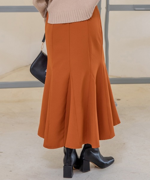 DAY CLOSET（デイ クローゼット）の「レディース きれいめシルエットマーメイドスカート（スカート・レディース・ベージュ/グリーン/レンガ/ブラック・S/M/L/XL）」の16枚目の写真