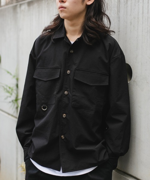 BROKEN BASE(ブロークンベース)の「フィッシングシャツ(シャツ/ブラウス・メンズ・グレー系その他/カーキ/ブラック・MEDIUM/LARGE)」の2枚目の写真