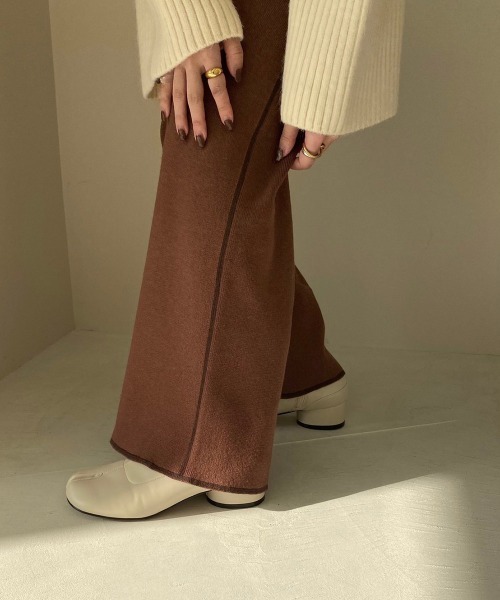 lawgy(ラウジー)の「original line knit pants(その他パンツ・レディース・ブラウン・FREE)」の6枚目の写真