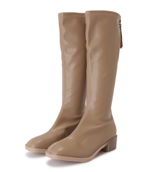 セール スクエアトゥ スムースロングブーツ ブーツ Lace Ladies レースレディース のファッション通販 Zozotown