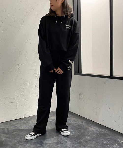 apres jour mignon（アプレジュールミニョン）の「刺繍ロゴ入りフーディー【SETUP着用可能】【ZOZOTOWN限定アイテム】（パーカー・レディース・ブラック/パープル/ナチュラル/ダークグリーン・X-LARGE/フリー）」の11枚目の写真
