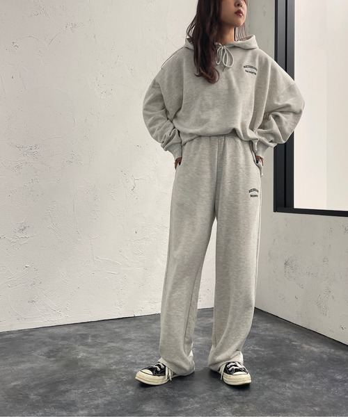 apres jour mignon（アプレジュールミニョン）の「刺繍ロゴ入りフーディー【SETUP着用可能】【ZOZOTOWN限定アイテム】（パーカー・レディース・ブラック/パープル/ナチュラル/ダークグリーン・X-LARGE/フリー）」の19枚目の写真