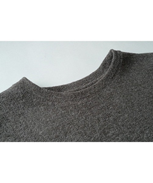 Gather round hem wool tops chw22s015