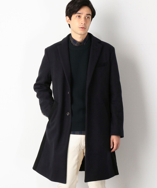 COMME CA COMMUNE(コムサコミューン)の「フェイクメルトン チェスターコート(チェスターコート・メンズ・ブラック/ネイビー・SMALL/MEDIUM/LARGE)」の19枚目の写真