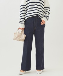 plage | *ストレッチセンタープレスクロップドパンツ◆(デニムパンツ)