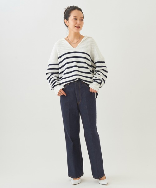 タグ付き未使用✨plage ストレッチセンタープレスクロップドパンツ 36 タグ付き未使用✨plage ストレッチセンタープレスクロップド