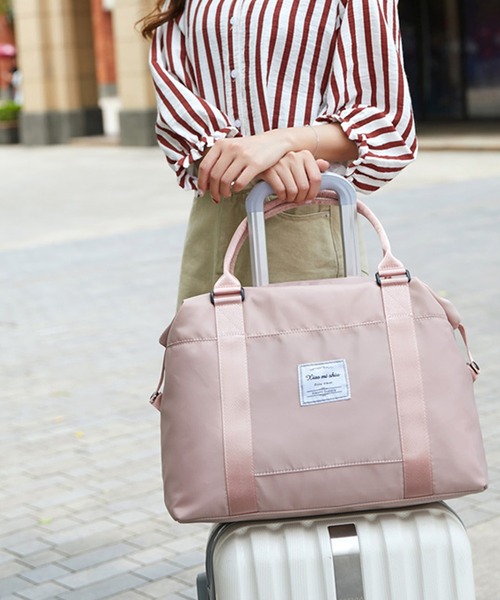 LUGG NAGG(ラグナグ)の「ボストンバッグ トラベルバッグ 男女兼用 トラベルボストンバッグ(ボストンバッグ・レディース・ブラック/ピンク・MEDIUM/LARGE)」の6枚目の写真