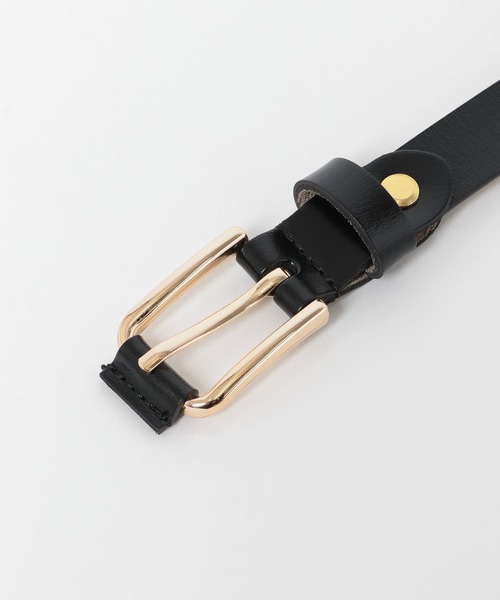 URBAN RESEARCH DOORS(アーバンリサーチドアーズ)の「スクエアバックルベルト(ベルト・レディース・ブラック/ダークブラウン・ONE)」の6枚目の写真