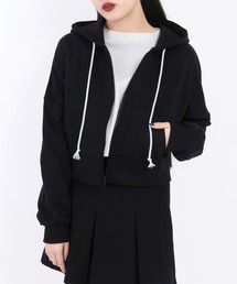 ショートZIPパーカー