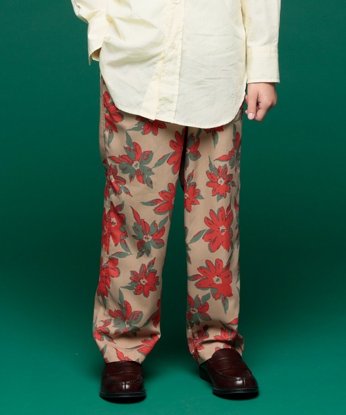 花柄 ワイド―イージーパンツ FLOWER EASY PANTS