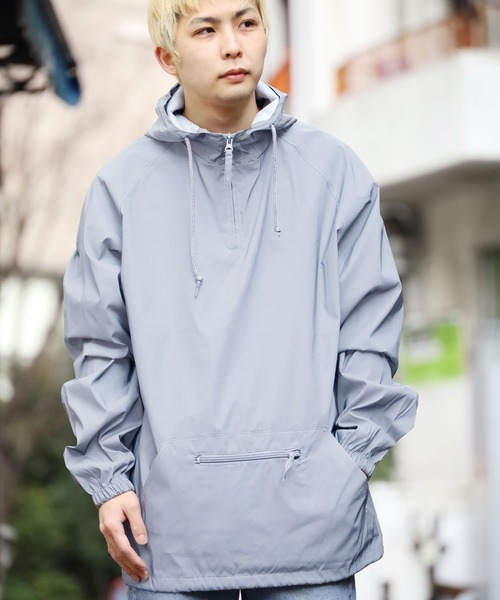 BEIMAR（ビーマー）の「BEIMAR/ビーマー PACKABLE ANORAK JACKET パッカブル アノラックジャケット リフレクター ハーフジップ（ナイロンジャケット・メンズ・シルバー・L/XL/M）」の18枚目の写真