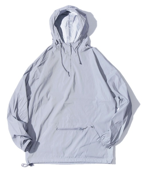BEIMAR（ビーマー）の「BEIMAR/ビーマー PACKABLE ANORAK JACKET パッカブル アノラックジャケット リフレクター ハーフジップ（ナイロンジャケット・メンズ・シルバー・L/XL/M）」の16枚目の写真