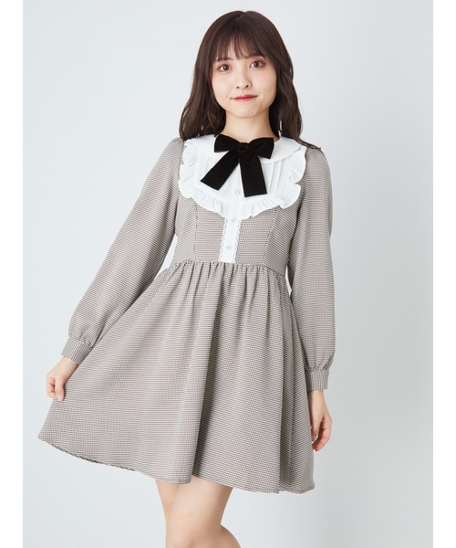 セール フロントヨーク千鳥ワンピース ワンピース Ank Rouge アンクルージュ のファッション通販 Zozotown