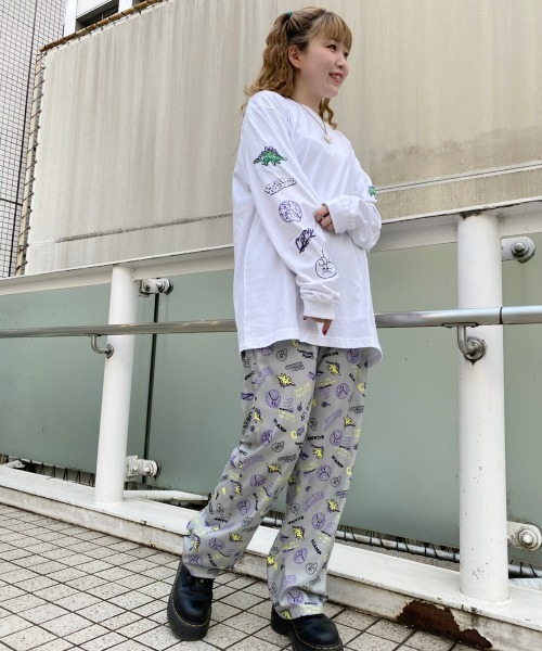 Candy Stripper（キャンディストリッパー）の「PLAYGROUND L/S Tシャツ（Tシャツ/カットソー・レディース・ブラック/オフホワイト/ヘザーグレー・2）」の2枚目の写真