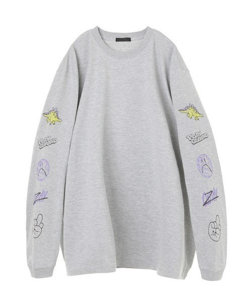 Candy Stripper（キャンディストリッパー）の「PLAYGROUND L/S Tシャツ（Tシャツ/カットソー・レディース・ブラック/オフホワイト/ヘザーグレー・2）」の7枚目の写真