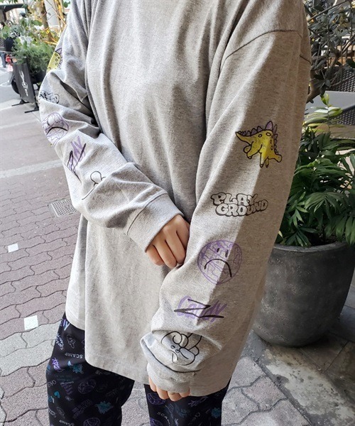 Candy Stripper（キャンディストリッパー）の「PLAYGROUND L/S Tシャツ（Tシャツ/カットソー・レディース・ブラック/オフホワイト/ヘザーグレー・2）」の20枚目の写真