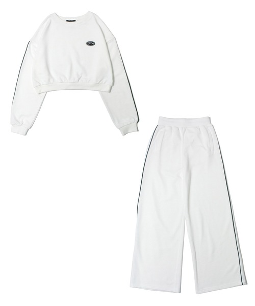 one way（ワンウェイ）の「パイピングワイドスウェットパンツ（スウェットパンツ・レディース・ライトグレー/ブラック/ホワイト/ライトグリーン・M）」の14枚目の写真