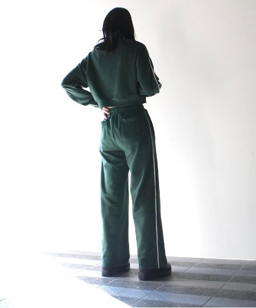 one way（ワンウェイ）の「パイピングワイドスウェットパンツ（スウェットパンツ・レディース・ライトグレー/ブラック/ホワイト/ライトグリーン・M）」の16枚目の写真