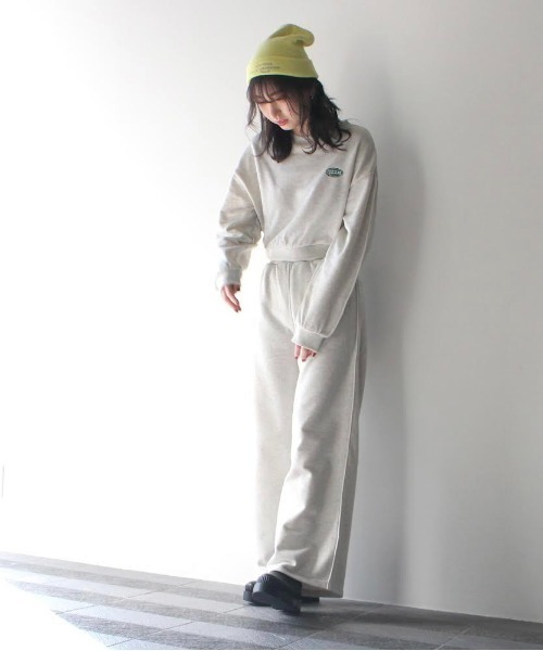 one way（ワンウェイ）の「パイピングワイドスウェットパンツ（スウェットパンツ・レディース・ライトグレー/ブラック/ホワイト/ライトグリーン・M）」の19枚目の写真