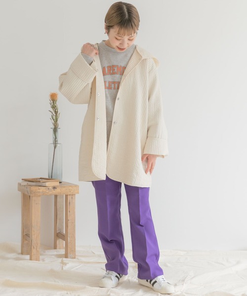 ITEMS URBANRESEARCH（アイテムズ アーバンリサーチ）の「センプレカラーイージーパンツ（その他パンツ・レディース・ブラック/パープル/レッド/グリーン/グレー系その他・FREE）」の6枚目の写真