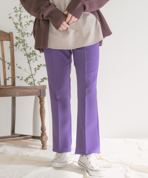 ITEMS URBANRESEARCH（アイテムズ アーバンリサーチ）の「センプレカラーイージーパンツ（その他パンツ・レディース・ブラック/パープル/レッド/グリーン/グレー系その他・FREE）」の8枚目の写真