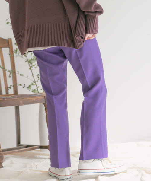 ITEMS URBANRESEARCH（アイテムズ アーバンリサーチ）の「センプレカラーイージーパンツ（その他パンツ・レディース・ブラック/パープル/レッド/グリーン/グレー系その他・FREE）」の9枚目の写真