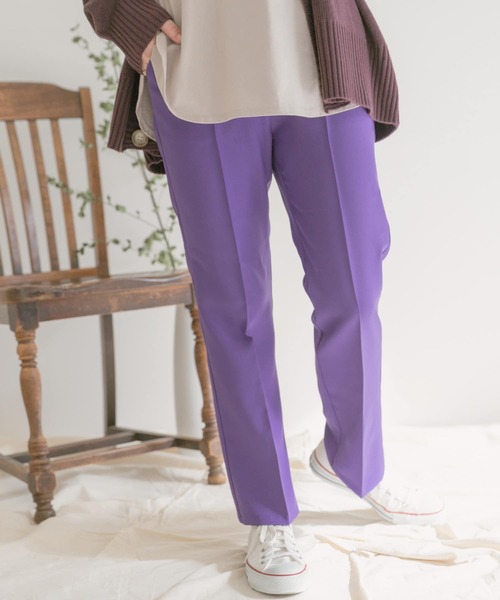 ITEMS URBANRESEARCH（アイテムズ アーバンリサーチ）の「センプレカラーイージーパンツ（その他パンツ・レディース・ブラック/パープル/レッド/グリーン/グレー系その他・FREE）」の11枚目の写真