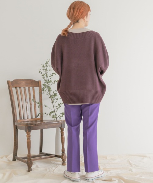 ITEMS URBANRESEARCH（アイテムズ アーバンリサーチ）の「センプレカラーイージーパンツ（その他パンツ・レディース・ブラック/パープル/レッド/グリーン/グレー系その他・FREE）」の16枚目の写真