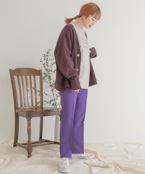 ITEMS URBANRESEARCH（アイテムズ アーバンリサーチ）の「センプレカラーイージーパンツ（その他パンツ・レディース・ブラック/パープル/レッド/グリーン/グレー系その他・FREE）」の17枚目の写真