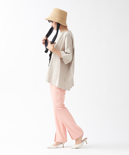 TICCA（ティッカ）の「【TICCA】別注ロゴTシャツ（Tシャツ/カットソー・レディース・ブラック/ベージュ/ピンク・フリー）」の21枚目の写真