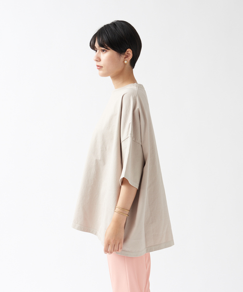 TICCA（ティッカ）の「【TICCA】別注ロゴTシャツ（Tシャツ/カットソー・レディース・ブラック/ベージュ/ピンク・フリー）」の4枚目の写真