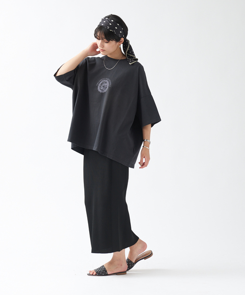 TICCA（ティッカ）の「【TICCA】別注ロゴTシャツ（Tシャツ/カットソー・レディース・ブラック/ベージュ/ピンク・フリー）」の19枚目の写真