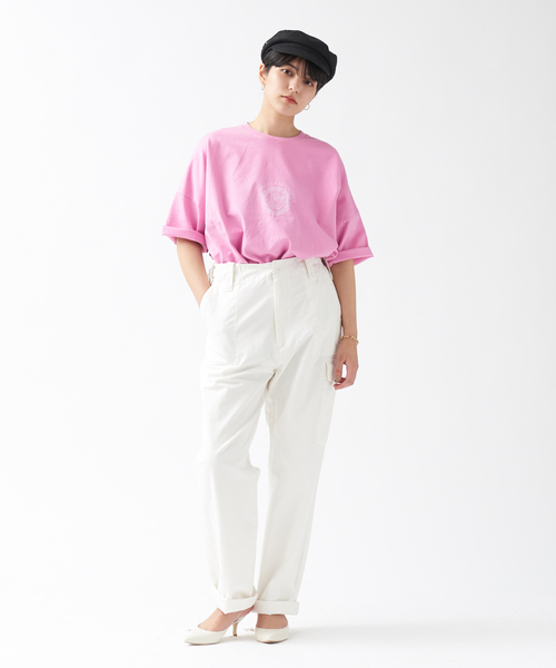 TICCA（ティッカ）の「【TICCA】別注ロゴTシャツ（Tシャツ/カットソー・レディース・ブラック/ベージュ/ピンク・フリー）」の17枚目の写真