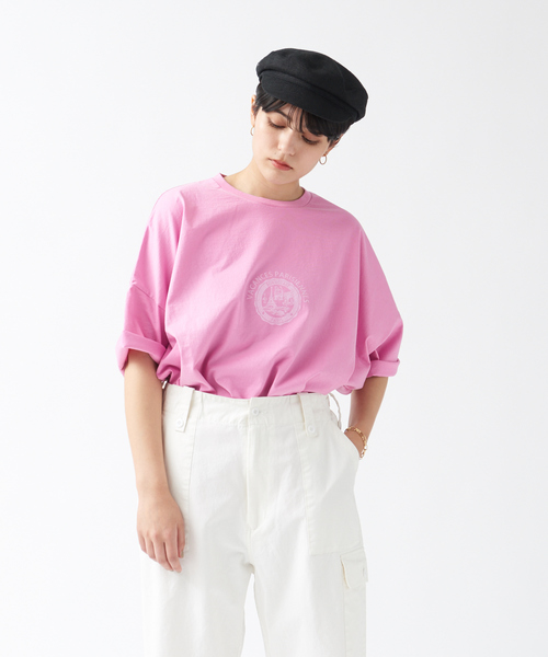 TICCA（ティッカ）の「【TICCA】別注ロゴTシャツ（Tシャツ/カットソー・レディース・ブラック/ベージュ/ピンク・フリー）」の15枚目の写真