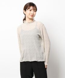 ehka sopo | シワ加工花柄メローブラウス(シャツ/ブラウス)