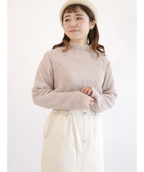 ehka sopo（エヘカソポ）の「シワ加工花柄メローブラウス（シャツ/ブラウス・レディース・ピンク/イエロー/キナリ・ﾌﾘ-）」の3枚目の写真