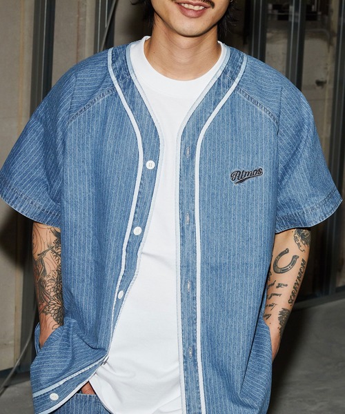 atmos（アトモス）の「atmos DENIM BASEBALL SHIRT / アトモス デニム