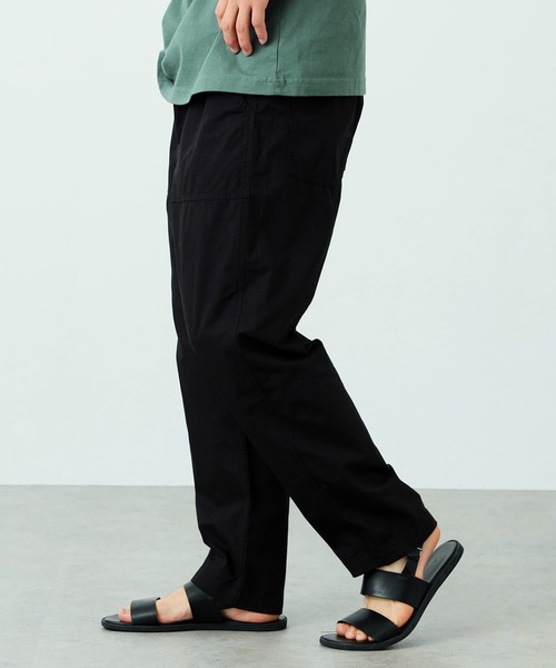 Alpha Industries（アルファインダストリーズ）の「コットンリネン イージーベイカーパンツ（無地）（その他パンツ・メンズ・アイボリー/オリーブ/ブラック・LARGE/SMALL/X-LARGE/MEDIUM）」の2枚目の写真