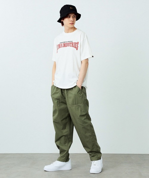 Alpha Industries（アルファインダストリーズ）の「コットンリネン イージーベイカーパンツ（無地）（その他パンツ・メンズ・アイボリー/オリーブ/ブラック・LARGE/SMALL/X-LARGE/MEDIUM）」の11枚目の写真