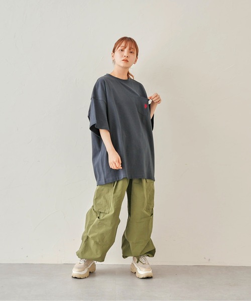 U.S. POLO ASSN.（ユーエスポロアッスン）の「1ポイント刺繍Tシャツ（Tシャツ/カットソー・メンズ・ホワイト/チャコールグレー/ブルー/グリーン/マスタード・SMALL/MEDIUM/LARGE/X-LARGE）」の10枚目の写真