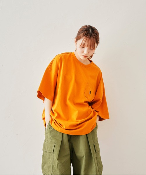 U.S. POLO ASSN.（ユーエスポロアッスン）の「1ポイント刺繍Tシャツ（Tシャツ/カットソー・メンズ・ホワイト/チャコールグレー/ブルー/グリーン/マスタード・SMALL/MEDIUM/LARGE/X-LARGE）」の12枚目の写真